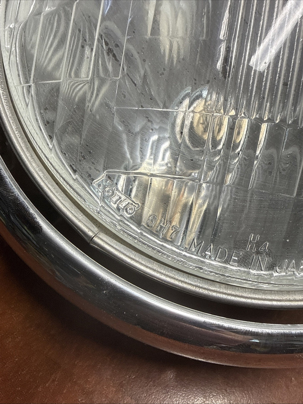 Used OEM 2002 Suzuki Volusia VL800 Front Headlight Lamp Assembly Chrome Bucket