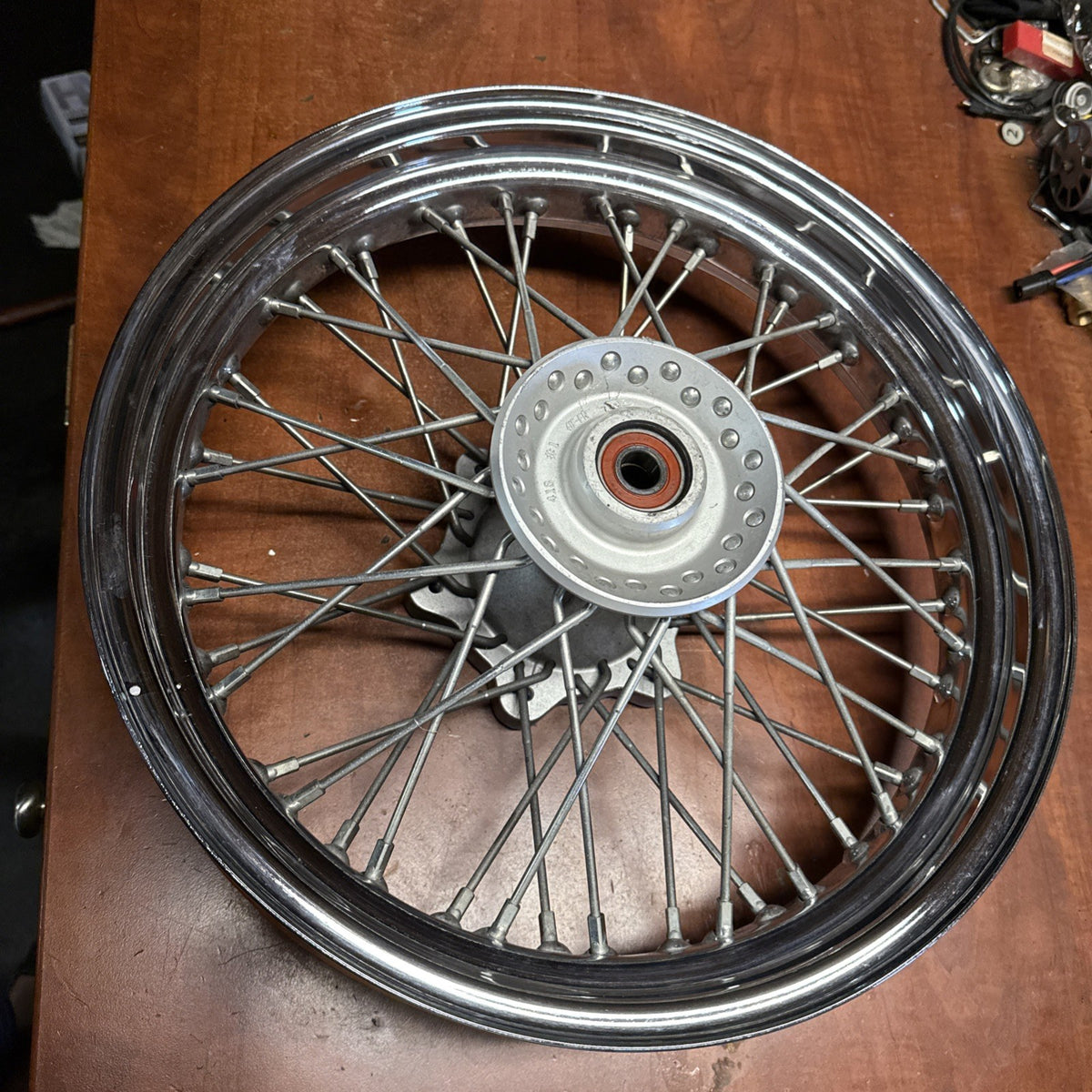 2002 Suzuki Volusia VL800 Front Spoke Wheel Rim Hub Bearings 16xMT3.00