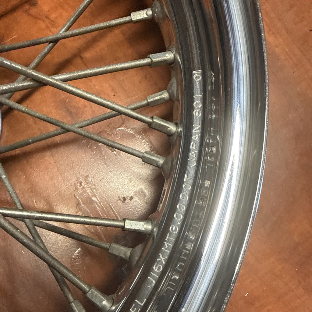 2002 Suzuki Volusia VL800 Front Spoke Wheel Rim Hub Bearings 16xMT3.00