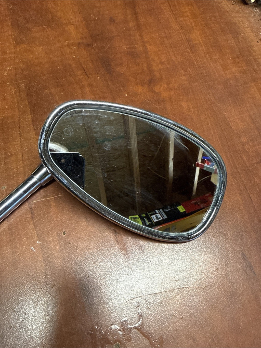 Used OEM 2002 Suzuki Volusia VL800 Left Side Chrome Rear View Mirror RH Stanley