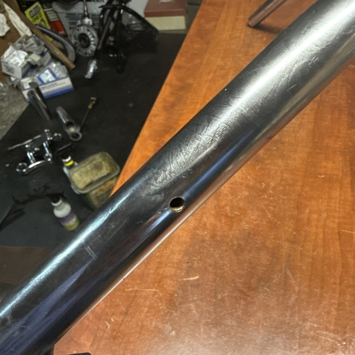 2002 Suzuki Volusia VL800 Front Steering Handlebar 1" Chrome Handle Bar OEM