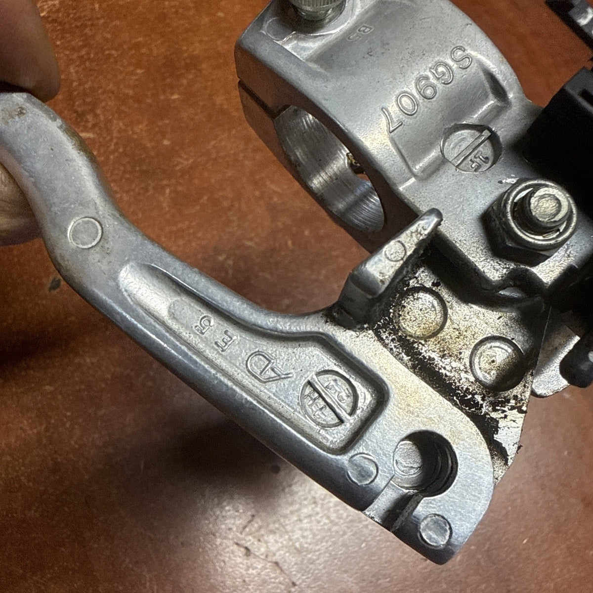 2002 Suzuki Volusia VL800 Left Clutch Lever Handle & Perch Mount Bracket OEM
