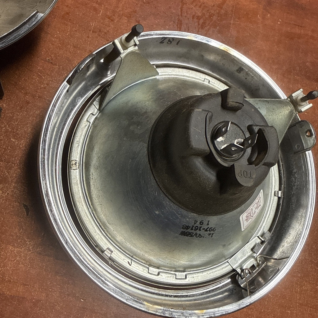 Used OEM 2002 Suzuki Volusia VL800 Front Headlight Lamp Assembly Chrome Bucket