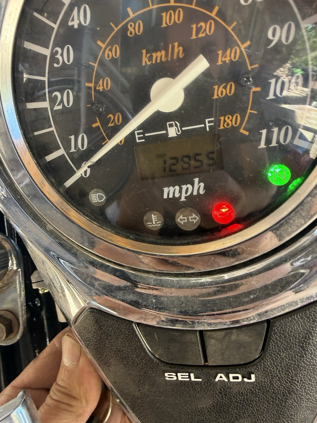 Used OEM 2002 Suzuki Volusia VL800 Speedometer Gauge Chrome Console Cluster
