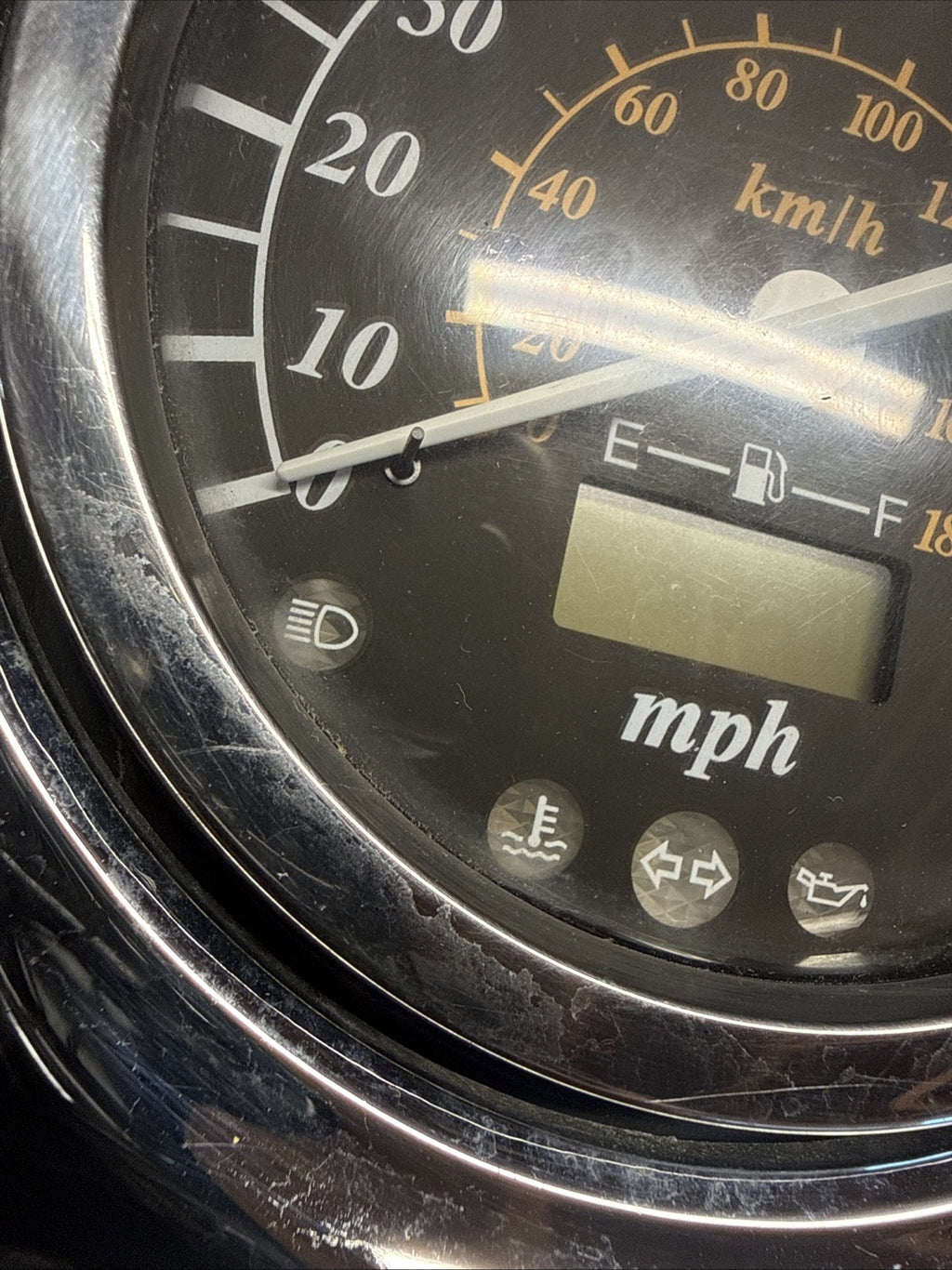 Used OEM 2002 Suzuki Volusia VL800 Speedometer Gauge Chrome Console Cluster