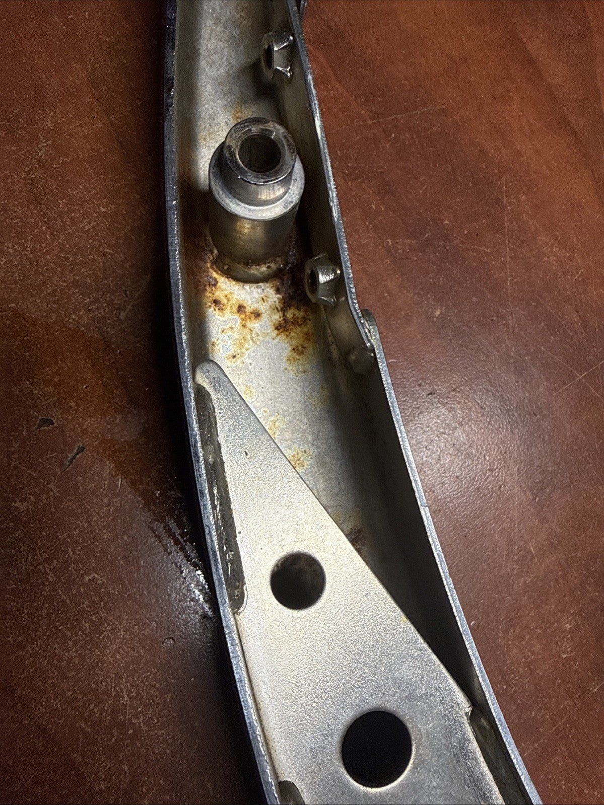 Used OEM 2002 Suzuki Volusia VL800 Rear Right Fender Side Chrome Stay Bracket RH
