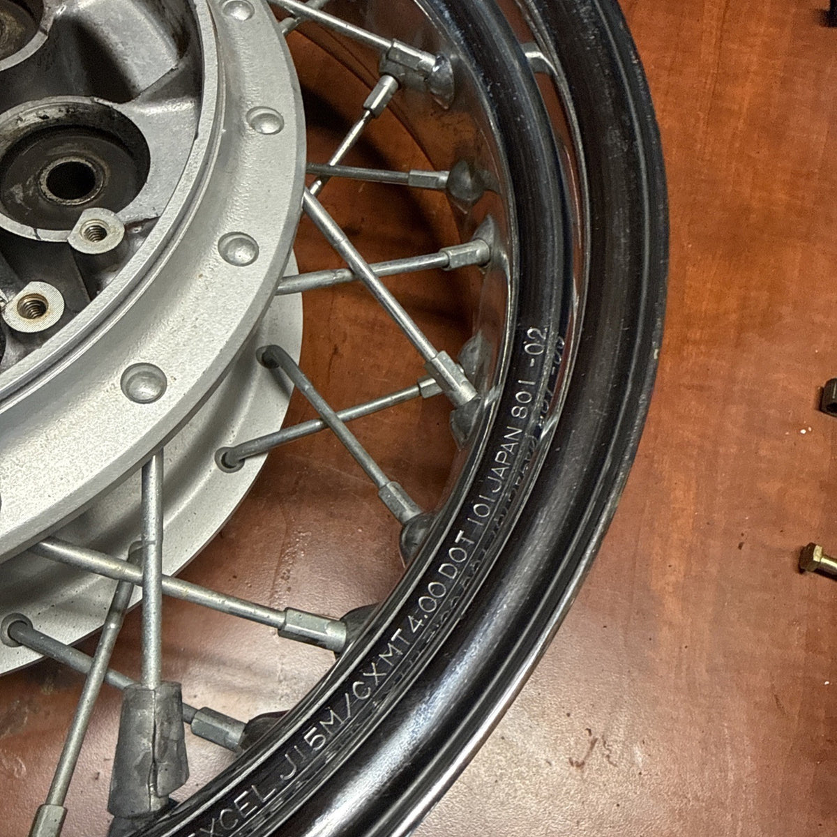 Suzuki Volusia 800 VL800 Rear Spoke Wheel Rim Hub 15x4.00 Cushions 2002