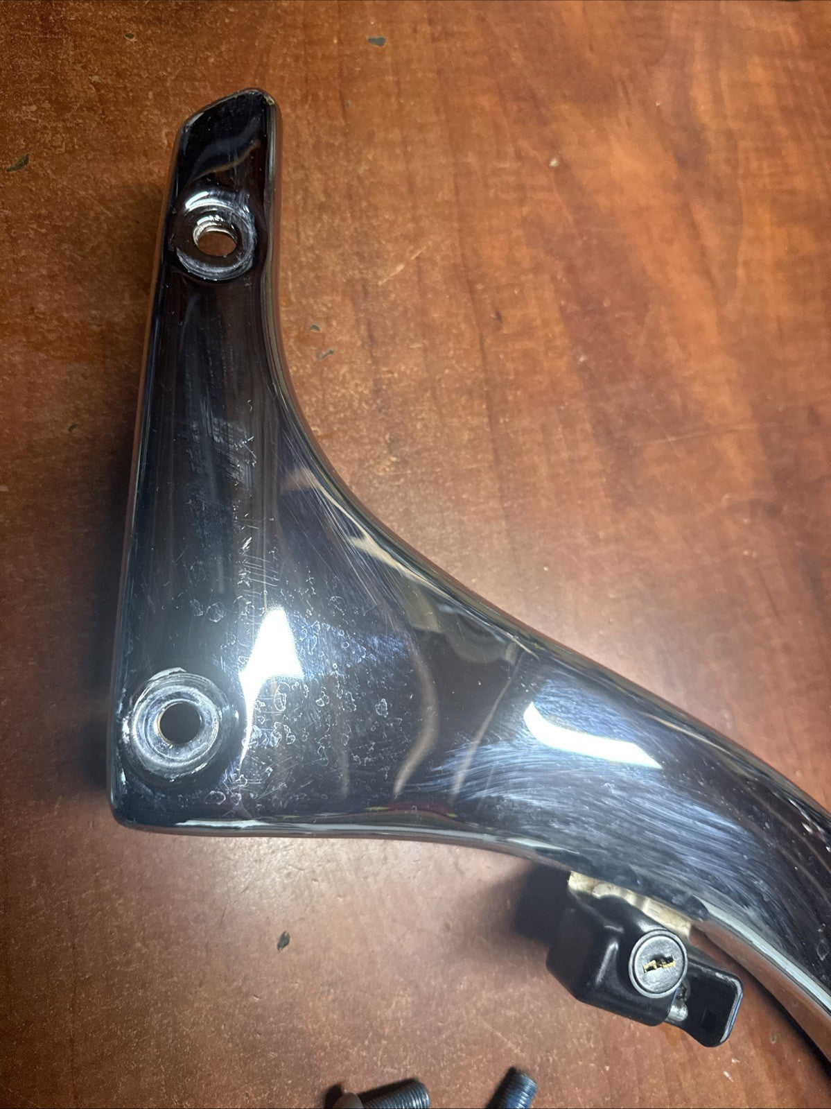 Used OEM 2002 Suzuki Volusia VL800 Rear Left Fender Side Chrome Stay LH See Desc