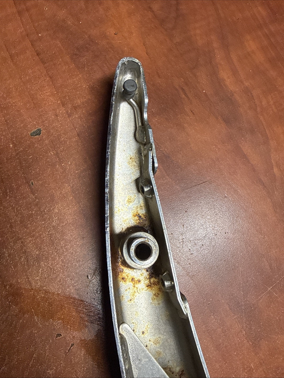 Used OEM 2002 Suzuki Volusia VL800 Rear Right Fender Side Chrome Stay Bracket RH