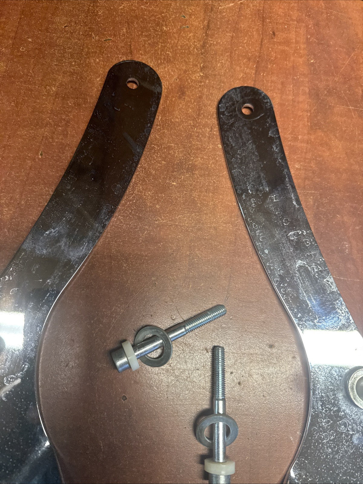 Used OEM 2002 Suzuki Volusia VL800 Sissy Bar Mounting Adapter Side Plates Pair