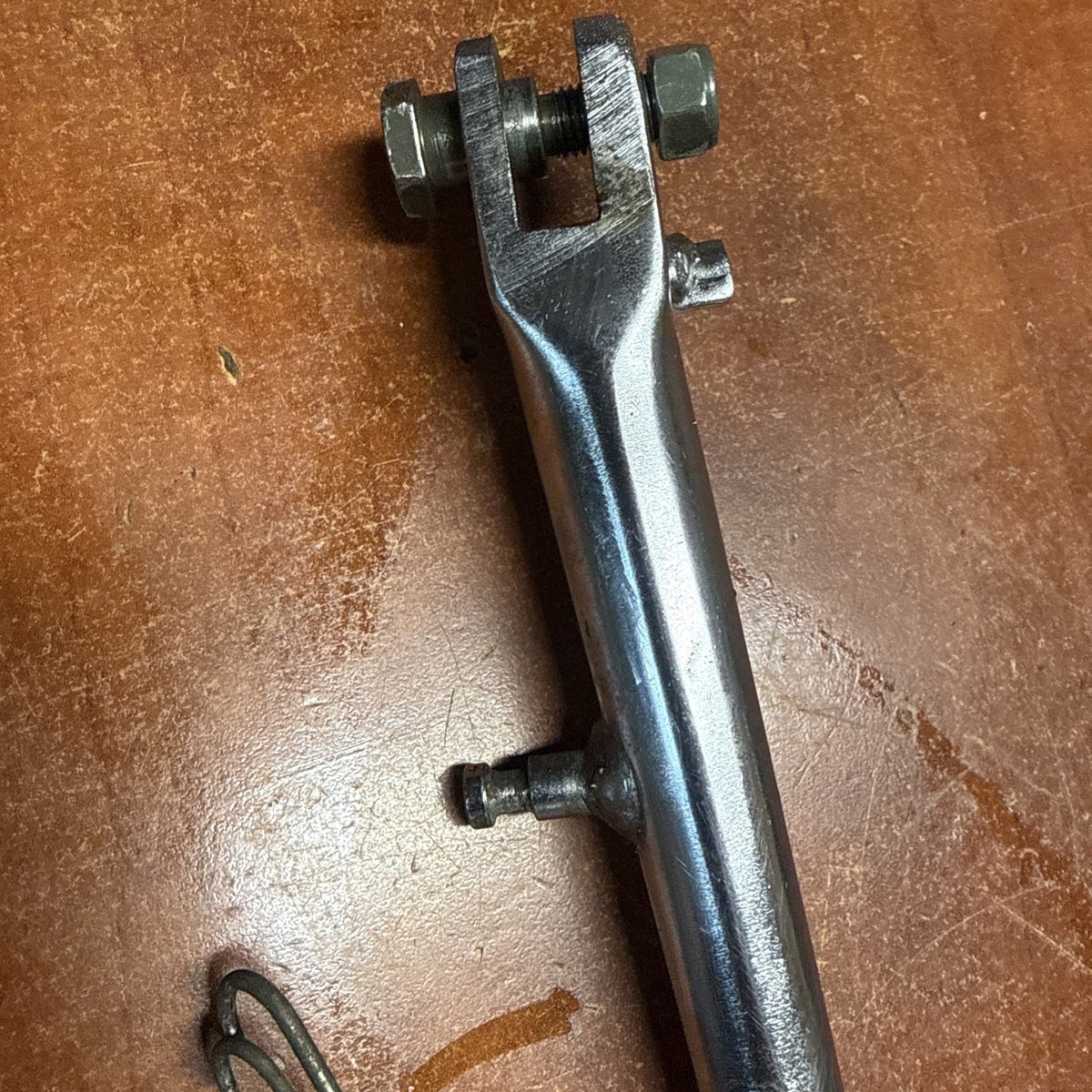 2002 Suzuki Volusia VL800 Front Left Side Lower Frame Prop Kick Stand Spring OEM