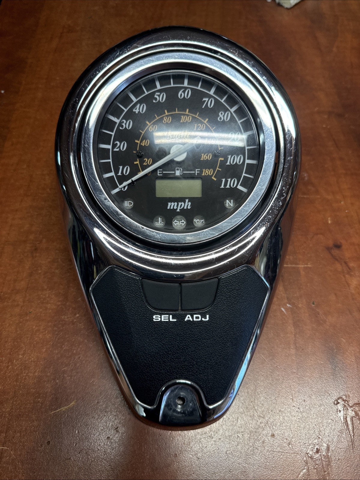 Used OEM 2002 Suzuki Volusia VL800 Speedometer Gauge Chrome Console Cluster