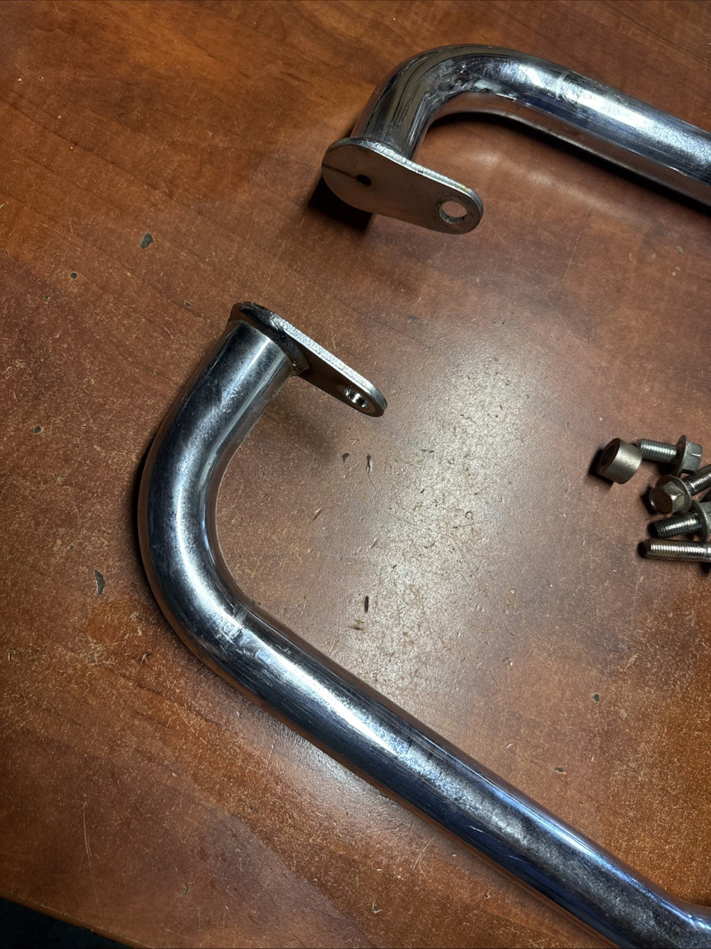 2002 Suzuki Volusia VL800 Chrome Front Engine Guard Highway Crash Bars Bolts OEM