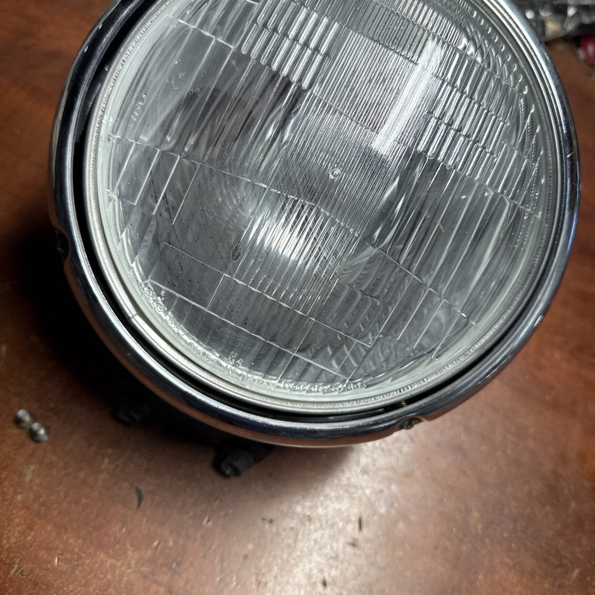 Used OEM 2002 Suzuki Volusia VL800 Front Headlight Lamp Assembly Chrome Bucket