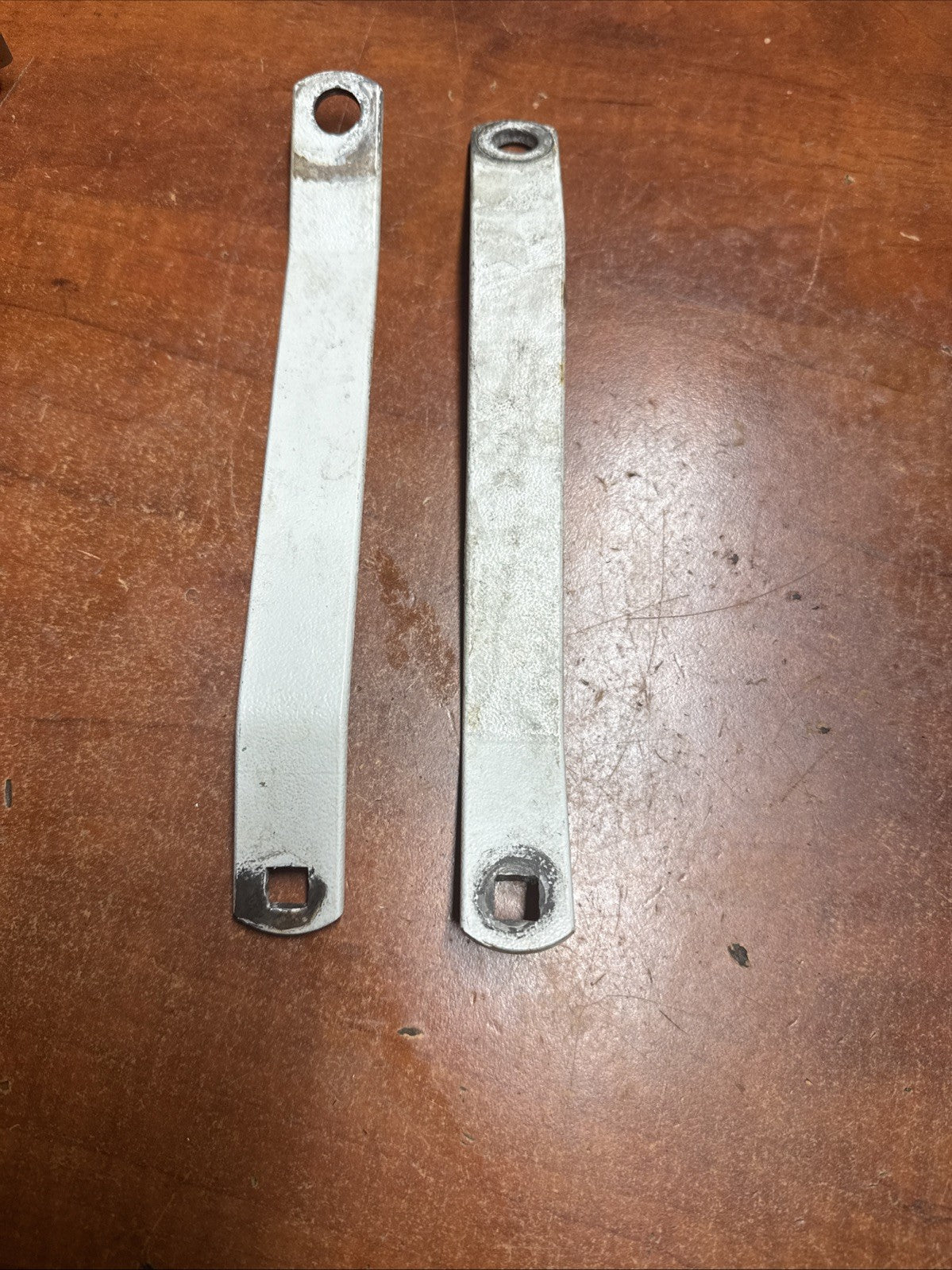 OEM Used Part: Pair of Handle Braces for 13" Minuteman Floor Machine M13075-00