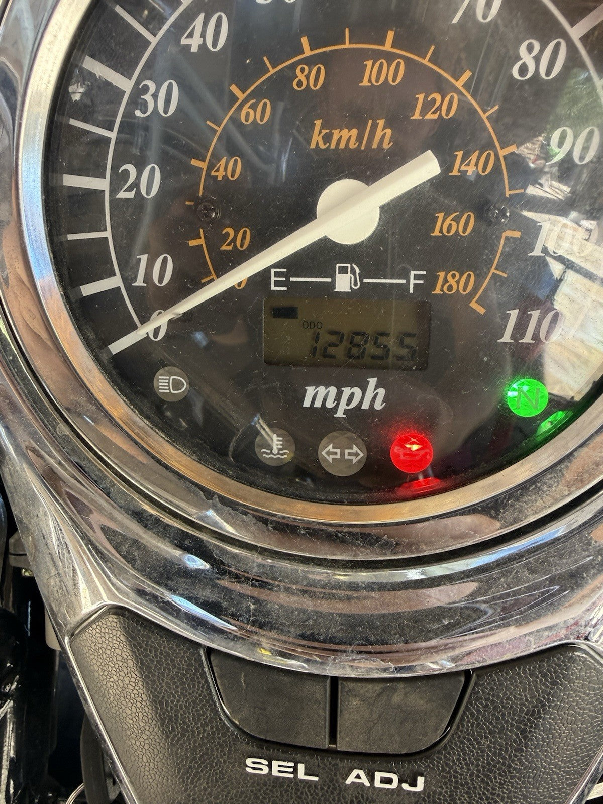 Used OEM 2002 Suzuki Volusia VL800 Speedometer Gauge Chrome Console Cluster
