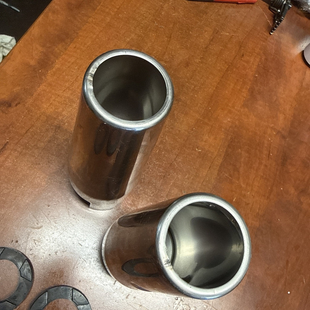 Suzuki Volusia 800 VL800 Steering Front Fork Upper Shroud Chrome Covers Washers