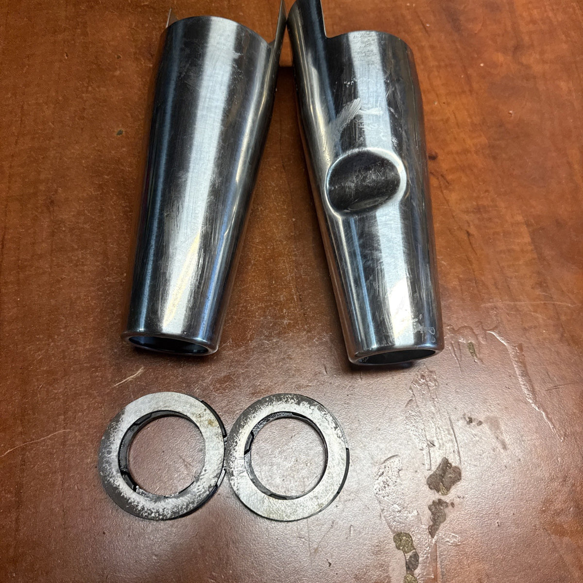 Suzuki Volusia 800 VL800 Steering Front Fork Upper Shroud Chrome Covers Washers