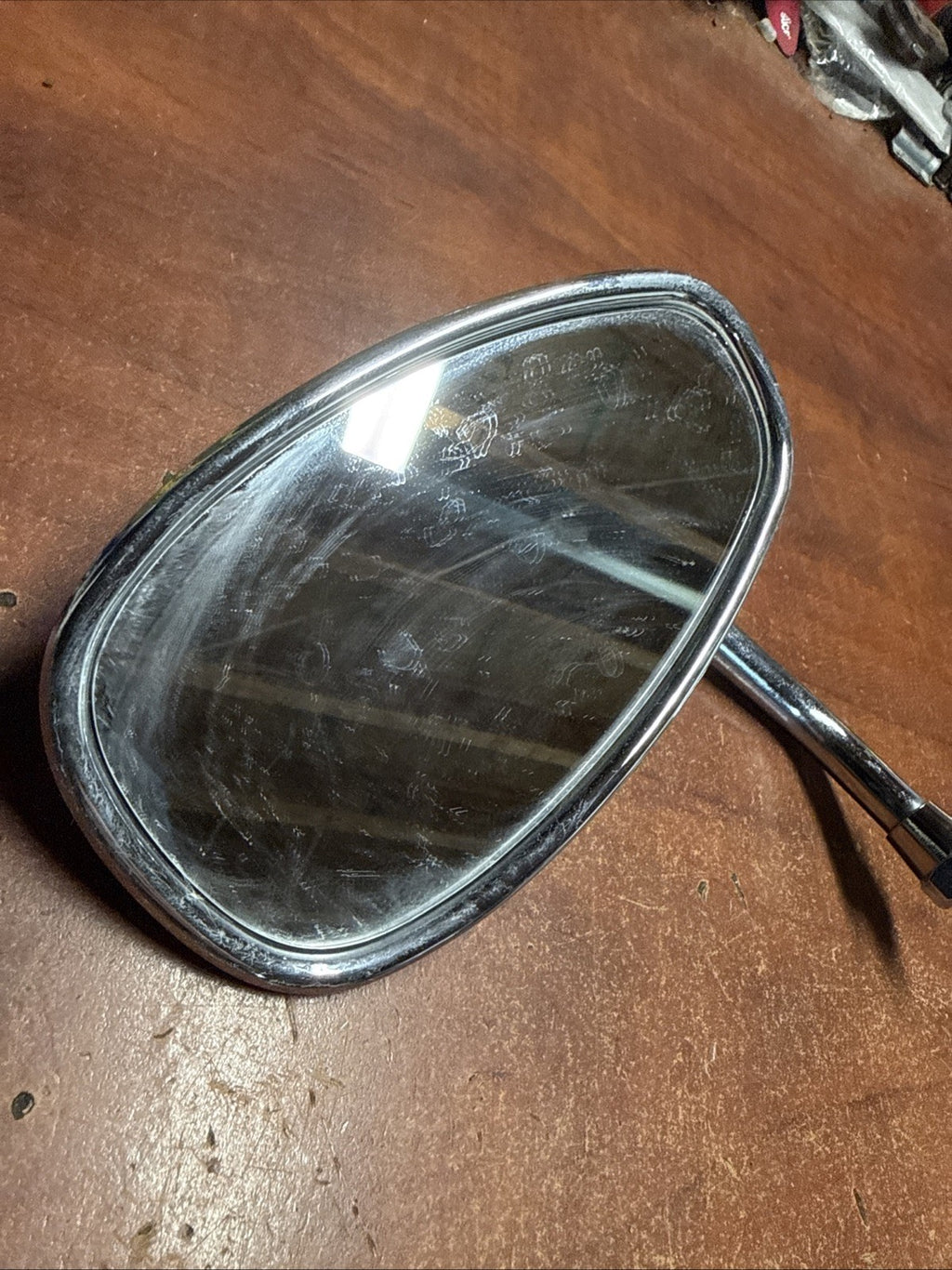 Used OEM 2002 Suzuki Volusia VL800 Left Side Chrome Rear View Mirror LH Stanley