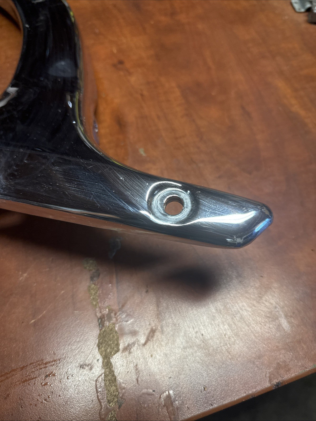 Used OEM 2002 Suzuki Volusia VL800 Rear Right Fender Side Chrome Stay Bracket RH