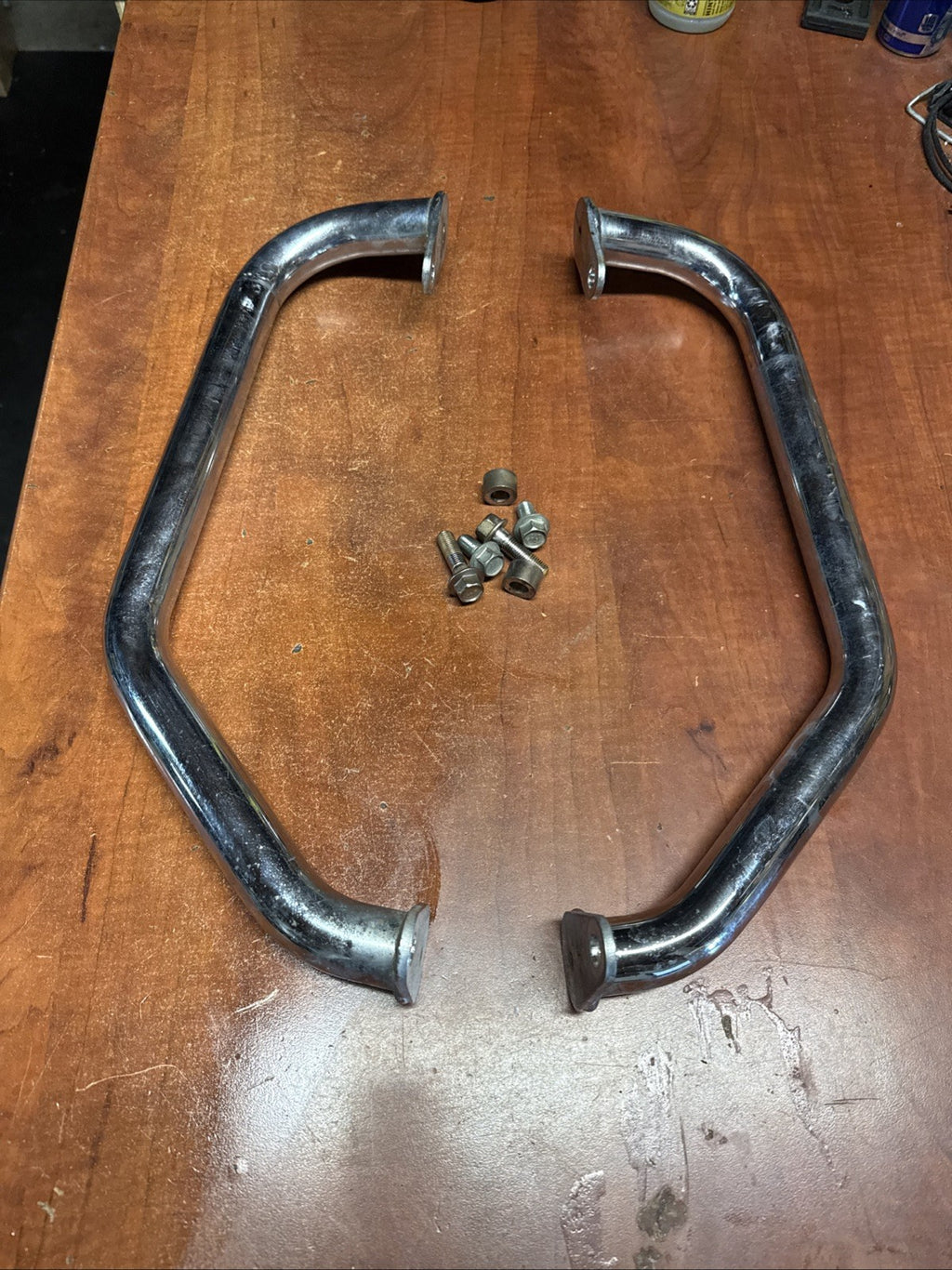 2002 Suzuki Volusia VL800 Chrome Front Engine Guard Highway Crash Bars Bolts OEM