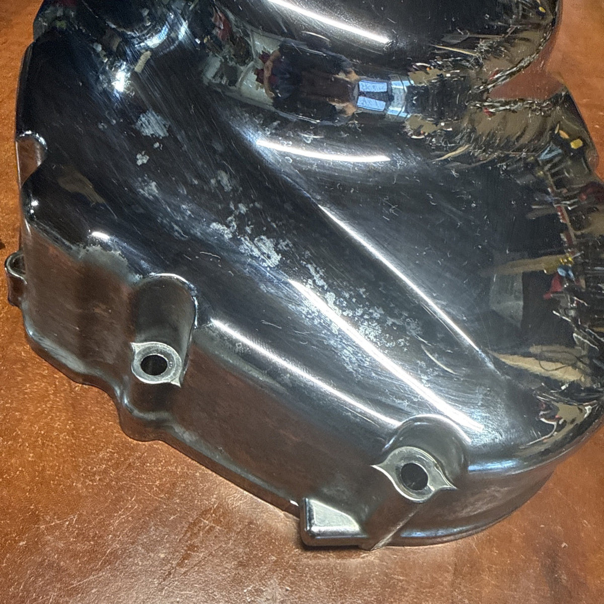 OEM 2002 Suzuki Volusia VL800 Right Clutch Crankcase Cover Engine Guard W/ Bolts