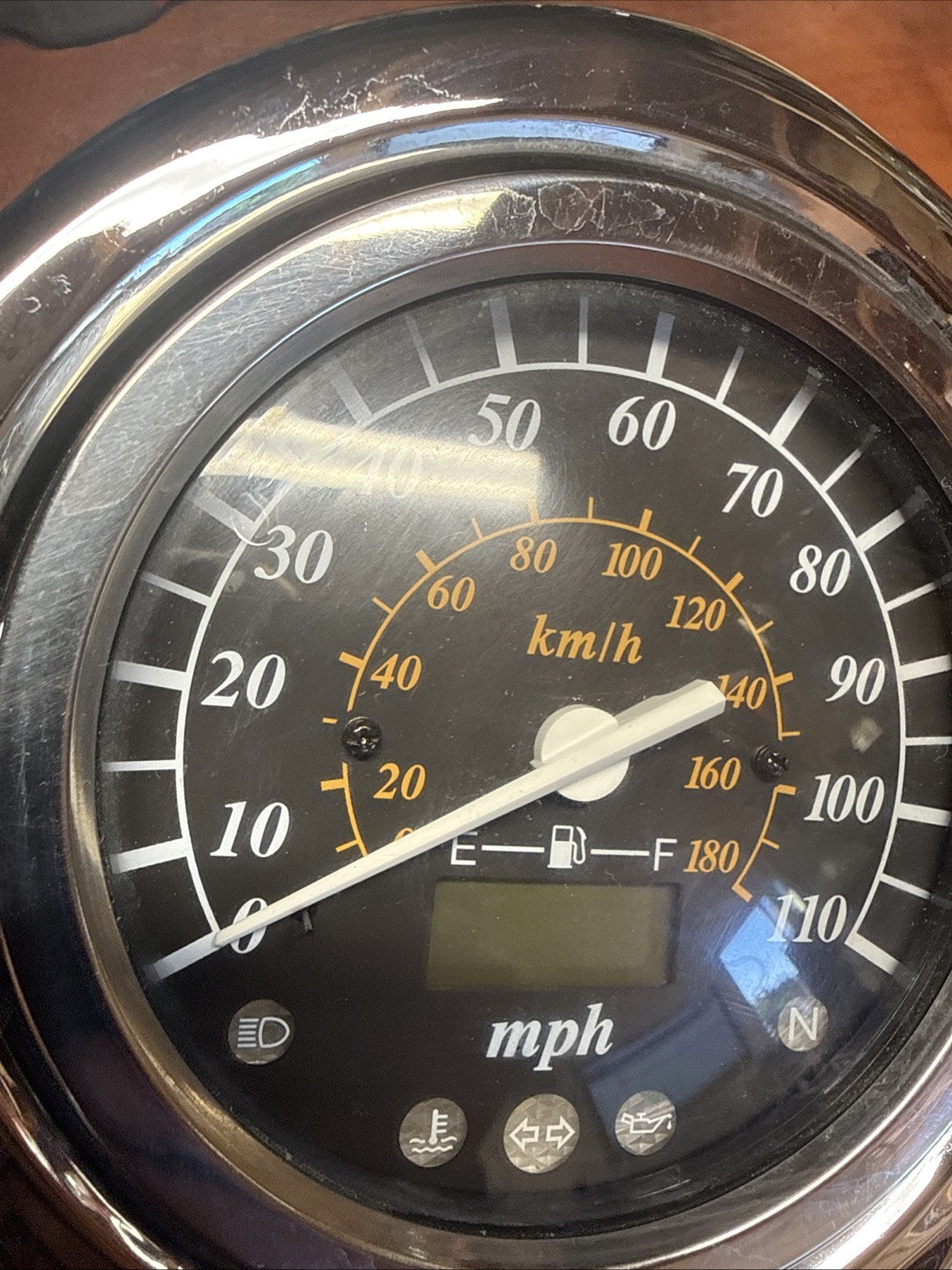 Used OEM 2002 Suzuki Volusia VL800 Speedometer Gauge Chrome Console Cluster