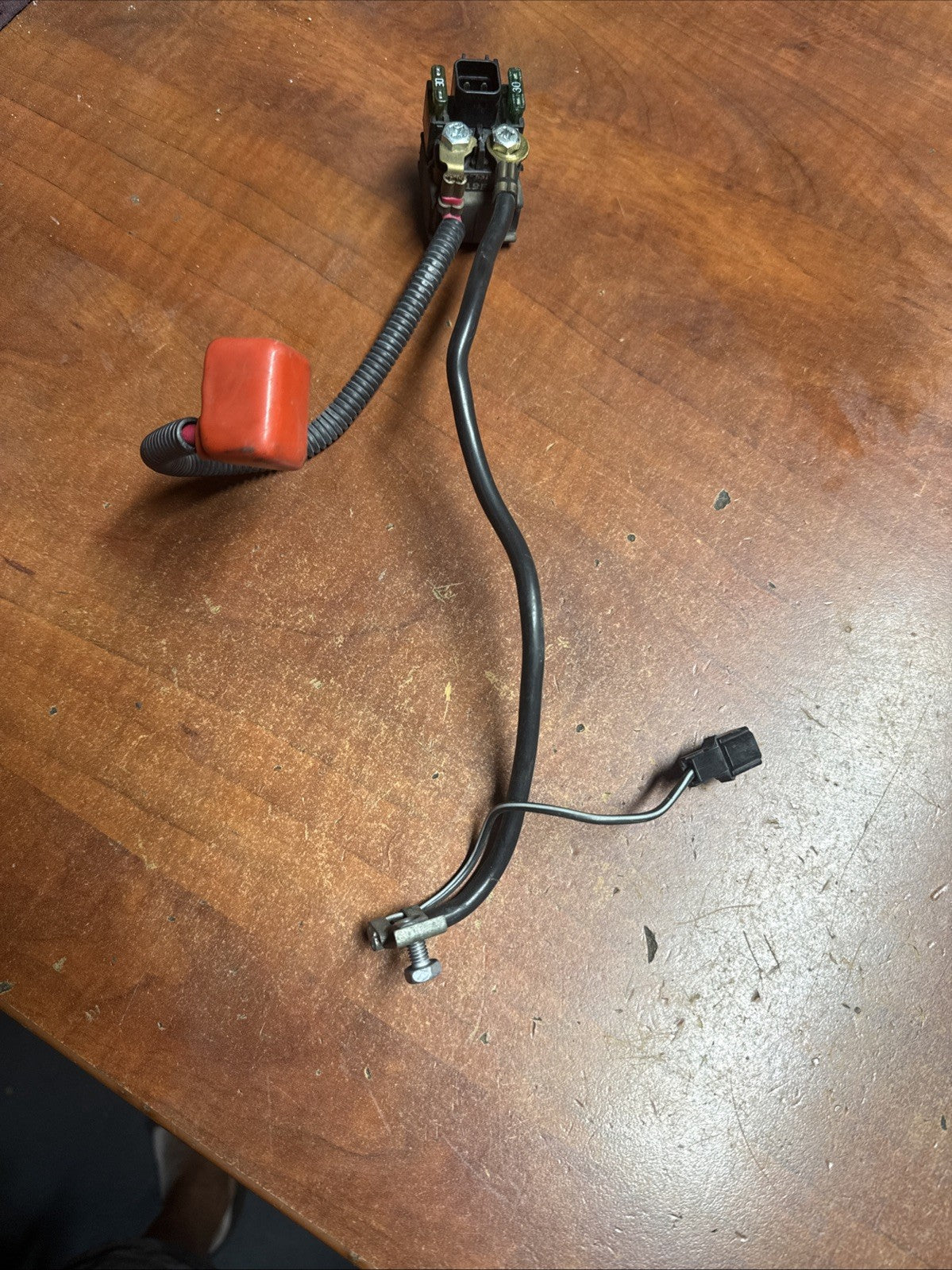 2002 Suzuki Volusia VL800 Main Starter Relay Solenoid Assembly Power Cables OEM