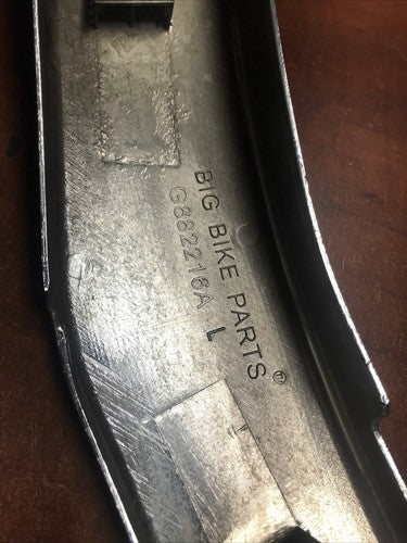 2002 Suzuki Volusia VL800 Left Side Rear Chrome Neck Frame Cover Trim Panel